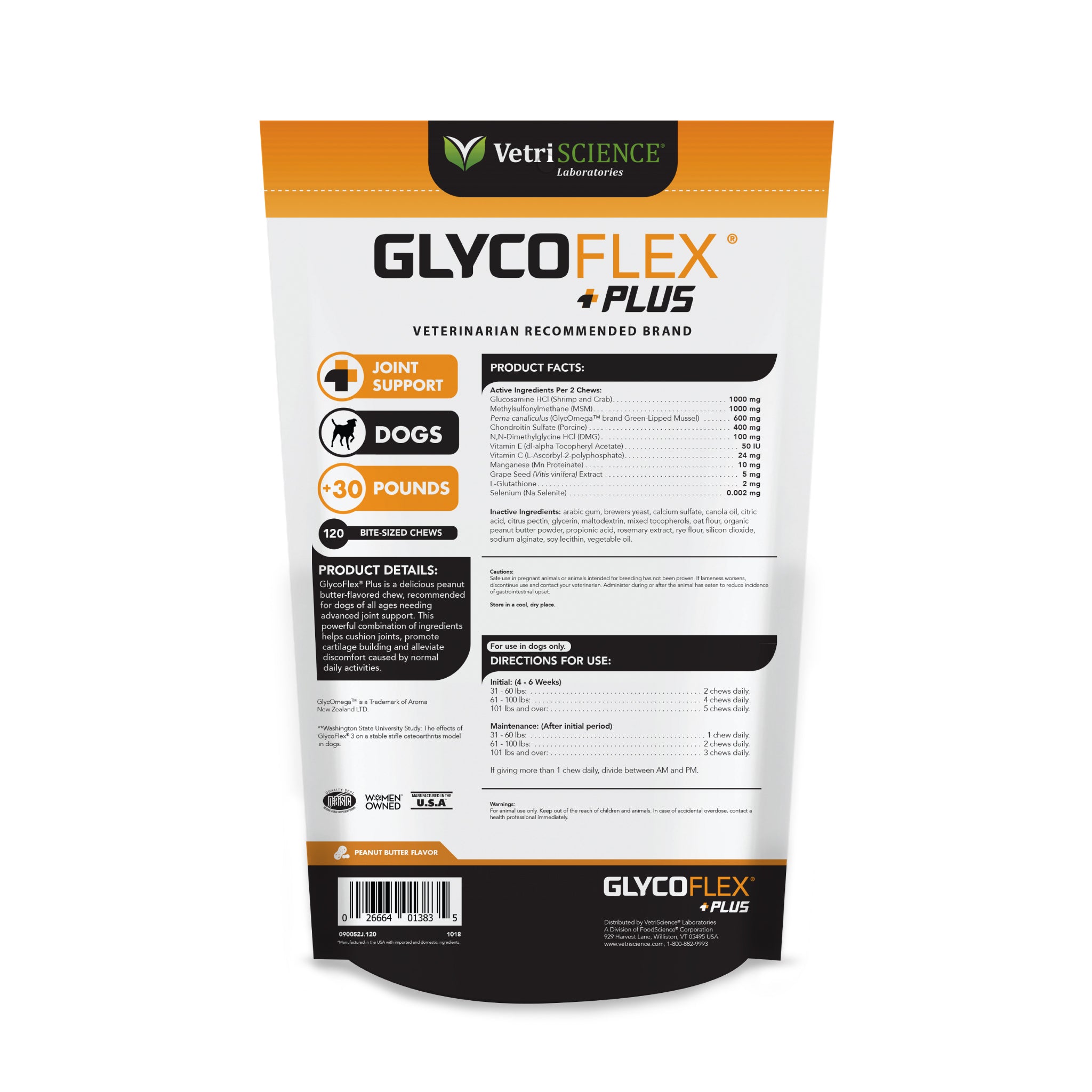 GlycoFlex Plus for Dogs - Peanut Butter