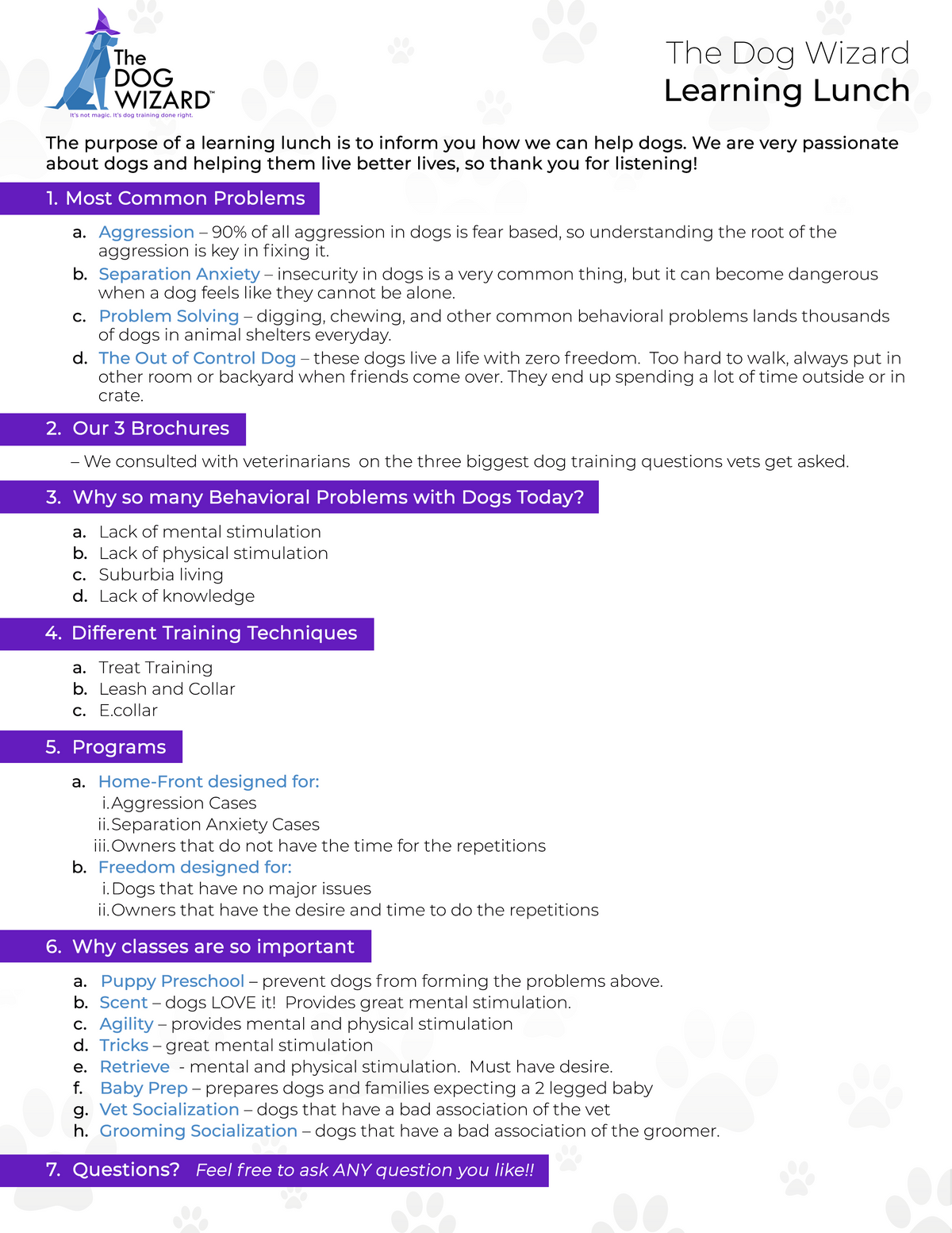Operational Documents
