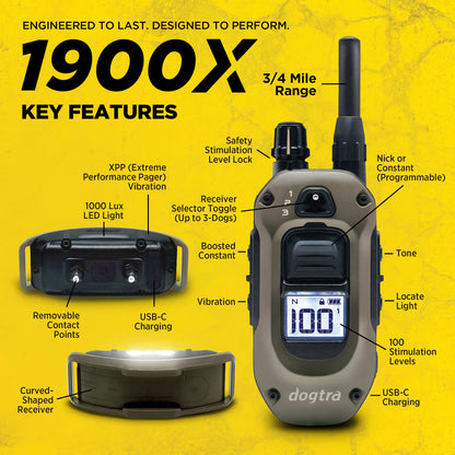 Dogtra 1900X (2-Dog Unit)