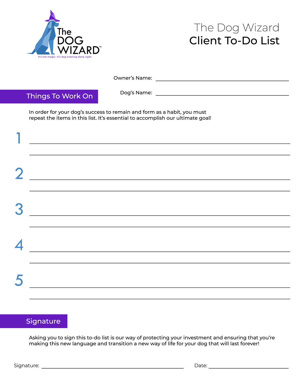 Operational Documents