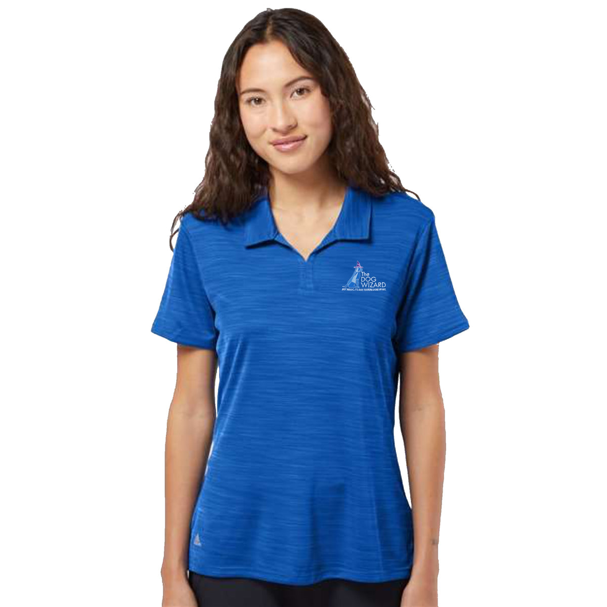 Women's Adidas Mélange Logo'd Polo