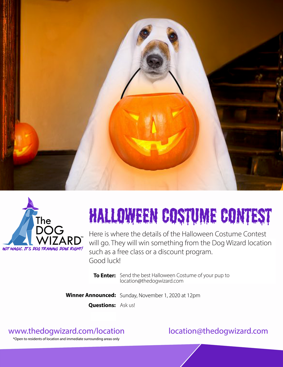 Halloween Costume Contest Digital Flyer